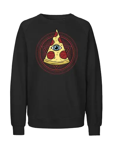 Pizza Legion - pizza, conspiracy, conspiracy theory, food, illuminati, new world order, pizza delivery, pizza hut, pizza slice, i love pizza, pizza and chill, pizza is love, pizza lover, pizzaislife, supreme pizza - Fairtrade Sweatshirt