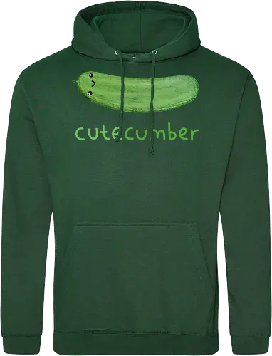 Animierte Grüne Gurke Kleine Augen Schüchtern Wortspiel