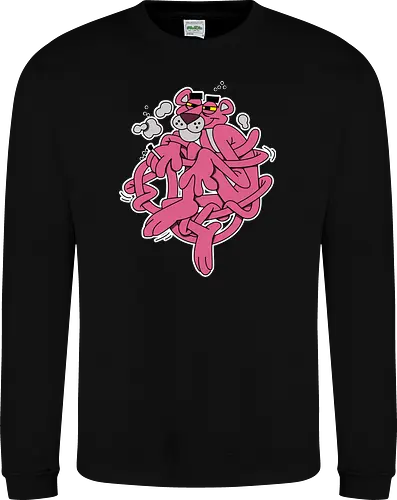 Verschlungener Rosa Panther - Chill Retro Underground Cartoon