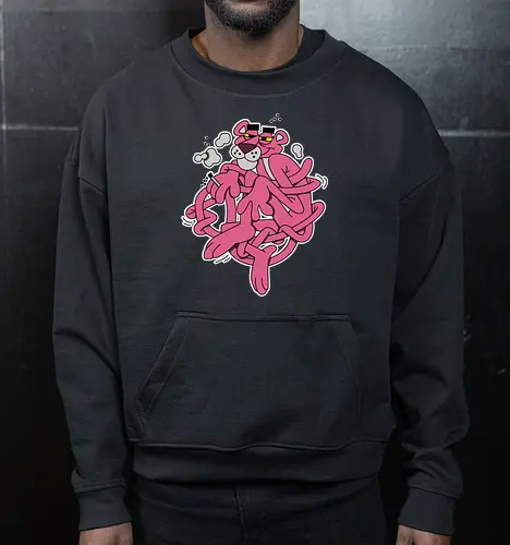 Verschlungener Rosa Panther - Chill Retro Underground Cartoon