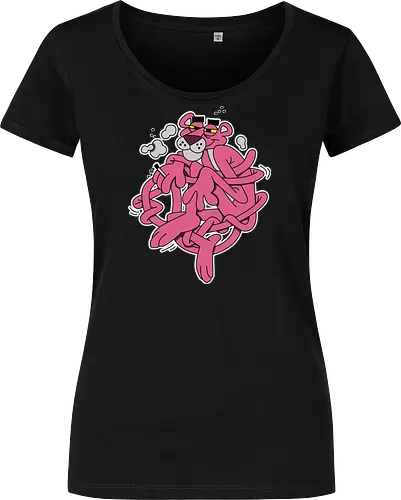 Verschlungener Rosa Panther - Chill Retro Underground Cartoon