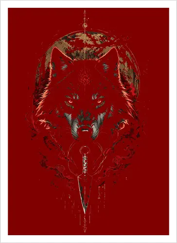 Wolf Sword Red Moon