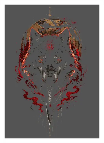 Wolf Sword Red Moon
