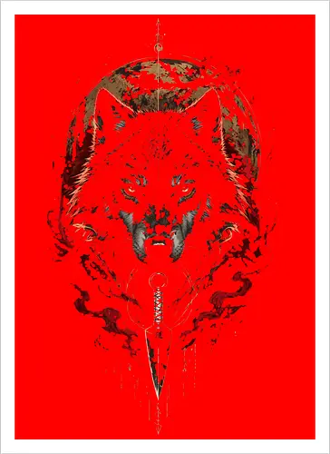 Wolf Sword Red Moon