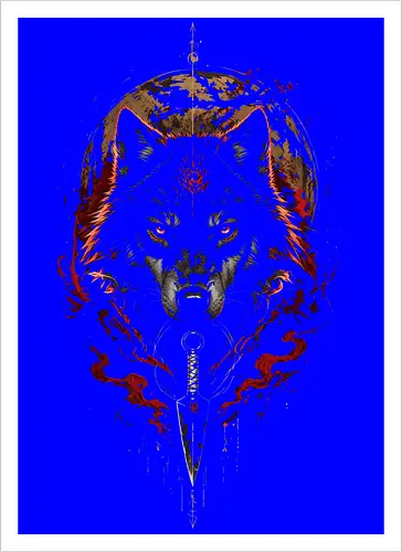 Wolf Sword Red Moon