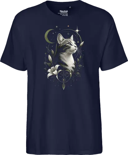 Celestial Cat with Lilies