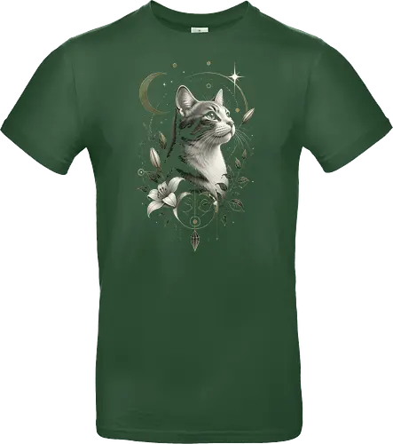 Celestial Cat with Lilies