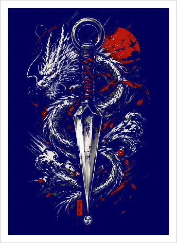 Dragon Kunai Red Moon