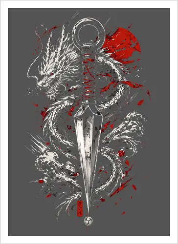 Dragon Kunai Red Moon