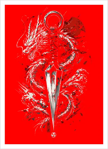 Dragon Kunai Red Moon