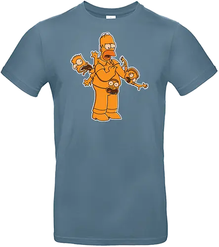 Freaky Gelber Vater - Multiversum Horror Cartoon Fusion - Cartoon Horror Fusion, animiertes Multiversum, freaky gelber Vater, Cartoon Terror Kunst, verschmolzene Charaktere, Erwachsenen Animation Horror, Homer Simpson horror, Bart Simpson freaky, cartoon horror, schwarzer Hintergrund Cartoon Terror, Charakter Fusion, Underground Horror Kunst, Erwachsenen Geek Druck, Freak Cartoon Kunst, Horror Charakter, Pop Art Terror, Rick and Morty mashup, The Simpsons Treehouse of Horror, chaotische Geek Kunst, Multiversum Druck - Standard T-Shirt