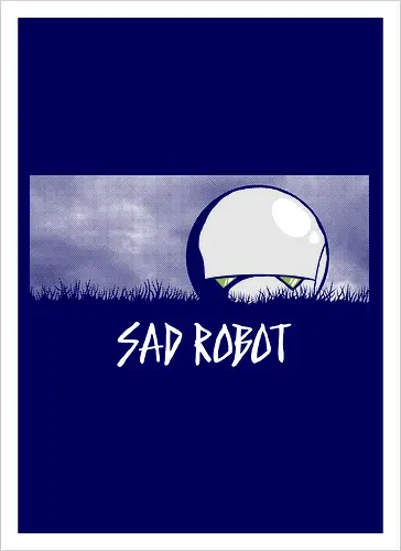 Sad Robot - Der deprimierte kleine Bot im Feld