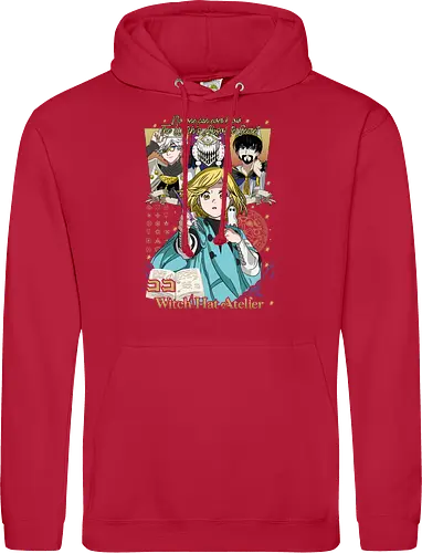 Witch Apprentice Magic - Coco manga, witch apprentice, magic fantasy anime, Qifrey sensei, anime spellbook, occult symbols art, fantasy witch art, anime merchandise - Standard Hoodie