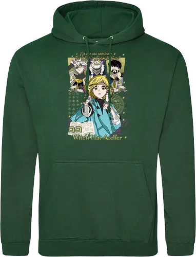 Witch Apprentice Magic - Coco manga, witch apprentice, magic fantasy anime, Qifrey sensei, anime spellbook, occult symbols art, fantasy witch art, anime merchandise - Standard Hoodie
