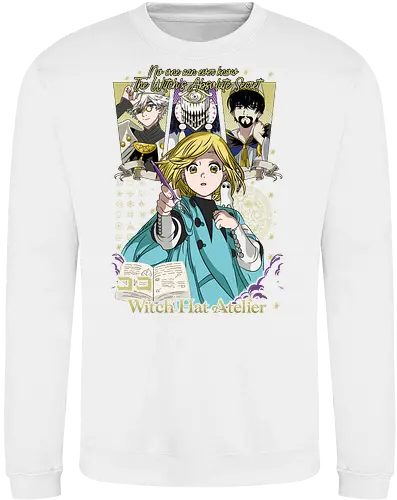 Witch Apprentice Magic - Coco manga, witch apprentice, magic fantasy anime, Qifrey sensei, anime spellbook, occult symbols art, fantasy witch art, anime merchandise - Sweatshirt