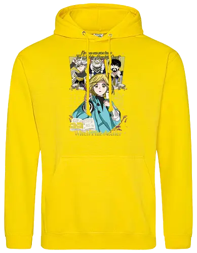 Witch Apprentice Magic - Coco manga, witch apprentice, magic fantasy anime, Qifrey sensei, anime spellbook, occult symbols art, fantasy witch art, anime merchandise - Standard Hoodie