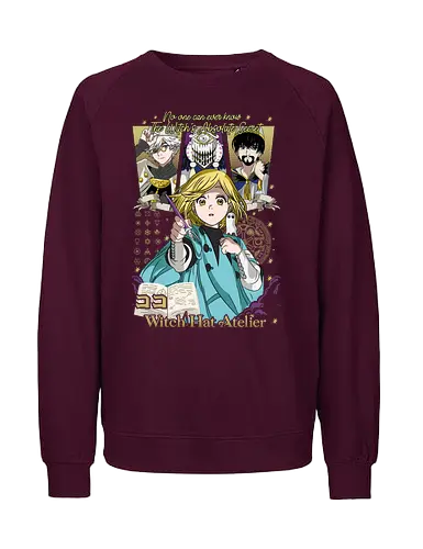 Witch Apprentice Magic - Coco manga, witch apprentice, magic fantasy anime, Qifrey sensei, anime spellbook, occult symbols art, fantasy witch art, anime merchandise - Fairtrade Sweatshirt