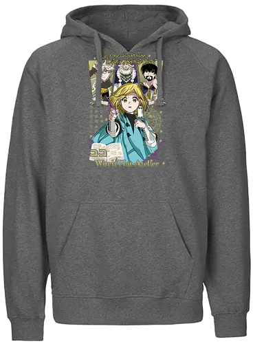 Witch Apprentice Magic - Coco manga, witch apprentice, magic fantasy anime, Qifrey sensei, anime spellbook, occult symbols art, fantasy witch art, anime merchandise - Fairtrade Hoodie