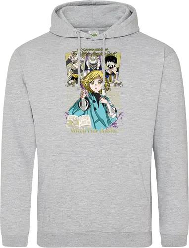 Witch Apprentice Magic - Coco manga, witch apprentice, magic fantasy anime, Qifrey sensei, anime spellbook, occult symbols art, fantasy witch art, anime merchandise - Standard Hoodie