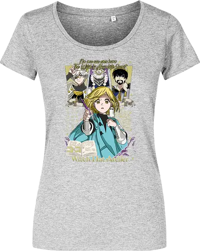 Witch Apprentice Magic - Coco manga, witch apprentice, magic fantasy anime, Qifrey sensei, anime spellbook, occult symbols art, fantasy witch art, anime merchandise - Women T-Shirt
