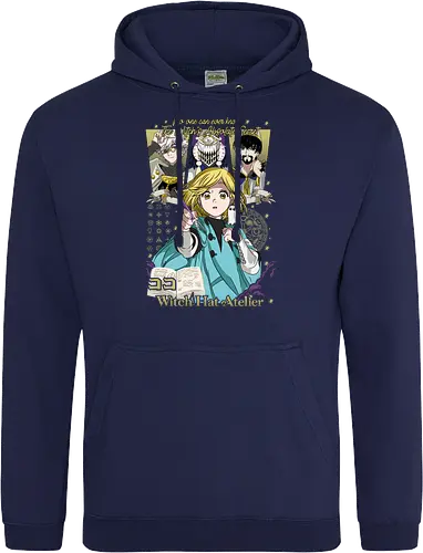Witch Apprentice Magic - Coco manga, witch apprentice, magic fantasy anime, Qifrey sensei, anime spellbook, occult symbols art, fantasy witch art, anime merchandise - Standard Hoodie
