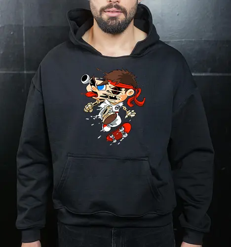 Freaky Skate Kämpfer - Underground Horror Games Kunst