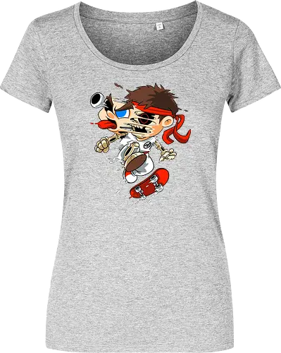 Freaky Skate Kämpfer - Underground Horror Games Kunst