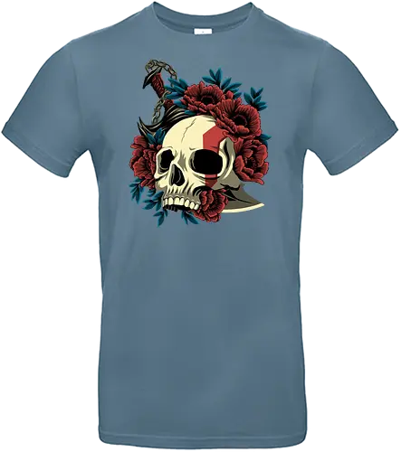 Mark Of A Warrior - Skull, Kratos, Blade of Chaos, God, War - Standard T-Shirt
