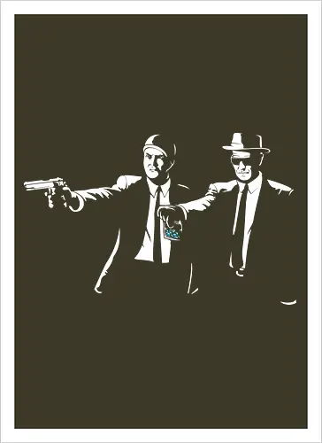 Two Suits, One Crime - Classic TV Meets Cinema Noir Art