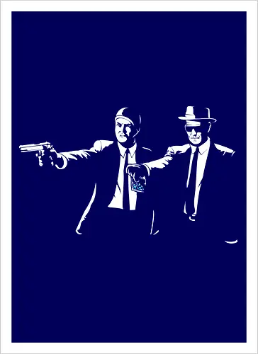 Two Suits, One Crime - Classic TV Meets Cinema Noir Art