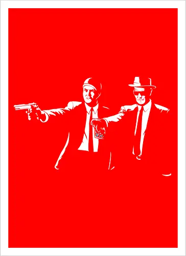 Two Suits, One Crime - Classic TV Meets Cinema Noir Art