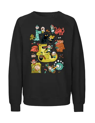 Total Party Kill - tpk, Pen and Paper, Dungeons, dragons, roleplaying games, rollenspiele - Fairtrade Sweatshirt