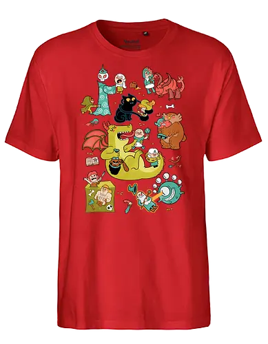 Total Party Kill - tpk, Pen and Paper, Dungeons, dragons, roleplaying games, rollenspiele - Fairtrade T-Shirt