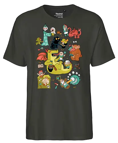 Total Party Kill - tpk, Pen and Paper, Dungeons, dragons, roleplaying games, rollenspiele - Fairtrade T-Shirt