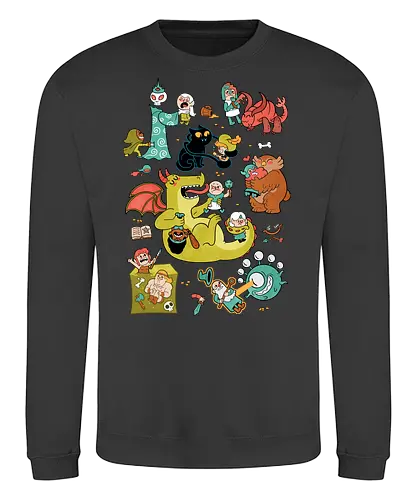 Total Party Kill - tpk, Pen and Paper, Dungeons, dragons, roleplaying games, rollenspiele - Sweatshirt