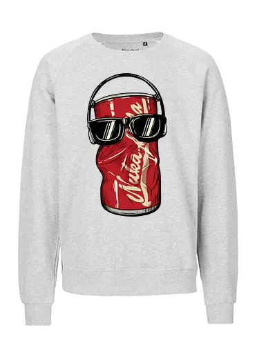 Dancing Atomic Can - video game, 80s, 90s, atomic, brotherhood, cola, dancing, gamer, gaming, ghoul, post apocalyptic, rpg, soda, survivor, atom punk - Fairtrade Sweatshirt