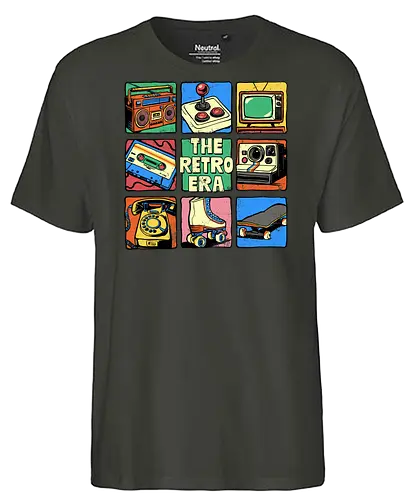 The Retro Era - retro, 70s, 80s, 90s, boombox, cassette tape, childhood, classic, eras tour, im this old, music, nostalgia, retro gaming, the retro era, vintage - Fairtrade T-Shirt