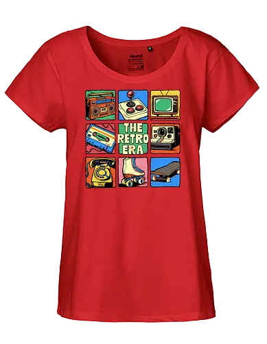 The Retro Era - retro, 70s, 80s, 90s, boombox, cassette tape, childhood, classic, eras tour, im this old, music, nostalgia, retro gaming, the retro era, vintage - Fairtrade Girl Shirt