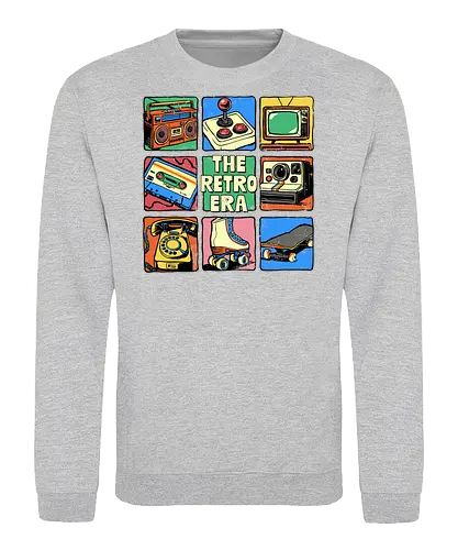 The Retro Era - retro, 70s, 80s, 90s, boombox, cassette tape, childhood, classic, eras tour, im this old, music, nostalgia, retro gaming, the retro era, vintage - Sweatshirt