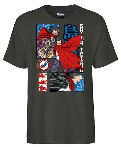 Tetsuo Shima Akira Rage Unleashed - Tetsuo Shima, Akira manga, psychic power, weeb gift, anime birthday, dark anime, sci fi anime, anime streetwear - Fairtrade T-Shirt