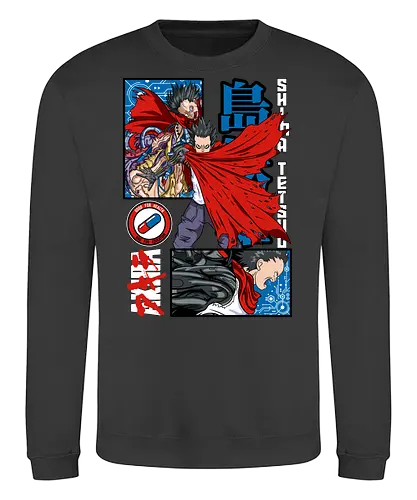 Tetsuo Shima Akira Rage Unleashed - Tetsuo Shima, Akira manga, psychic power, weeb gift, anime birthday, dark anime, sci fi anime, anime streetwear - Sweatshirt