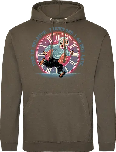 The Relativity of Time - Physicist, scientist, science, time, movie, mash up, adventure, funny, cute - Standard Hoodie