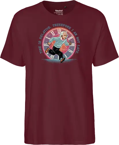 The Relativity of Time - Physicist, scientist, science, time, movie, mash up, adventure, funny, cute - Fairtrade T-Shirt
