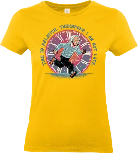 The Relativity of Time - Physicist, scientist, science, time, movie, mash up, adventure, funny, cute - Standard T-Shirt (Women)