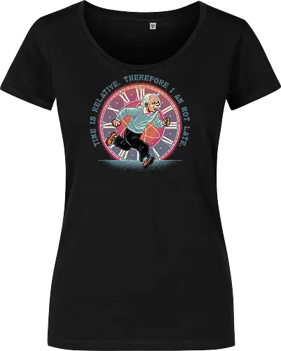The Relativity of Time - Physicist, scientist, science, time, movie, mash up, adventure, funny, cute - Women T-Shirt