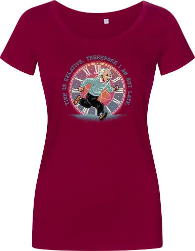 The Relativity of Time - Physicist, scientist, science, time, movie, mash up, adventure, funny, cute - Women T-Shirt