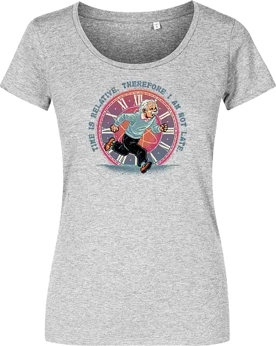 The Relativity of Time - Physicist, scientist, science, time, movie, mash up, adventure, funny, cute - Women T-Shirt