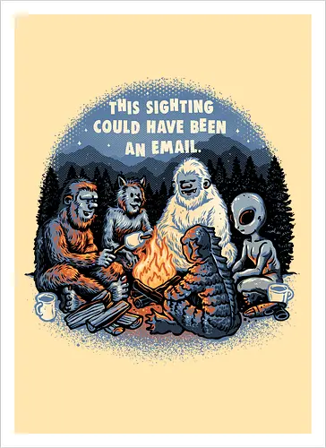 This sighting could have been an email
