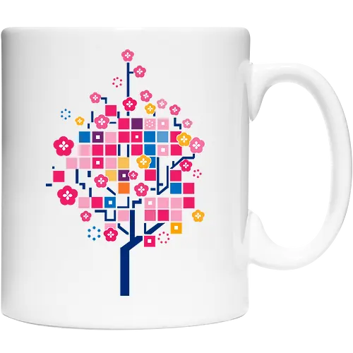 Graphic cherry tree