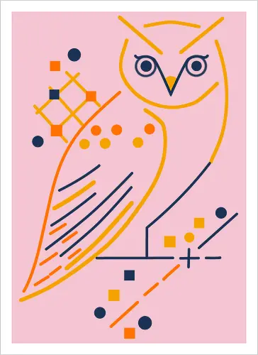 Graphic owl